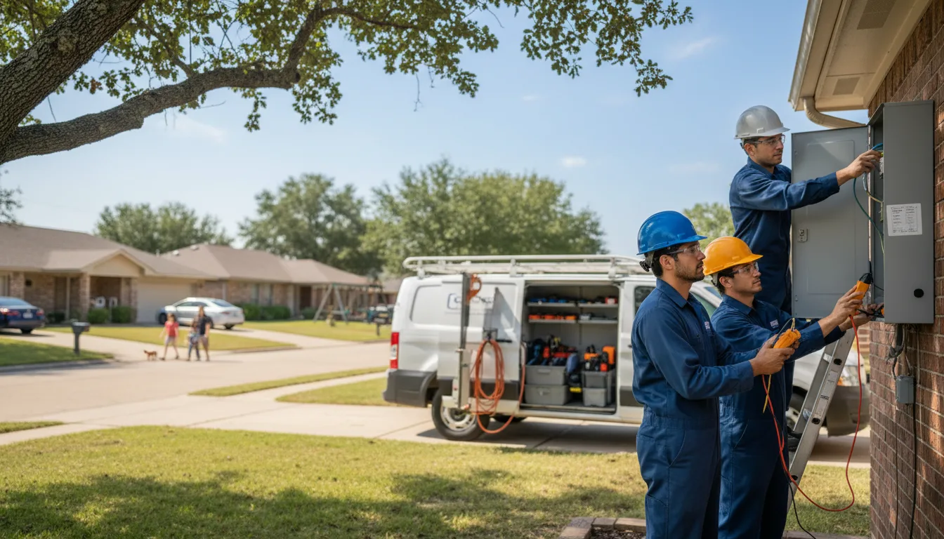 Certified electrician providing emergency electrical services in Lovelady, TX